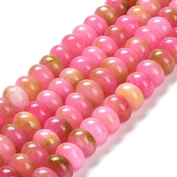Dyed Natural White Jade Beads Strands