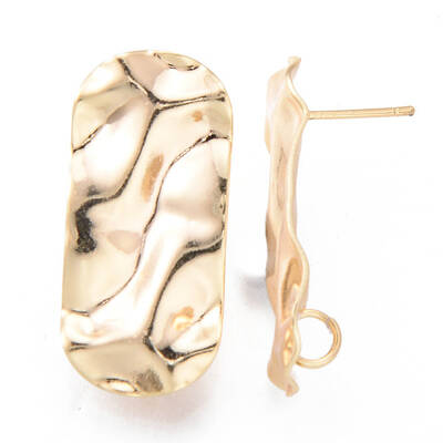 Brass Stud Earrings Findings