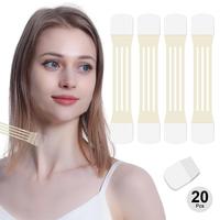 Neck Lifting Tools, 24pcs/set Including 4pcs Neck Lifting Band & 20pcs Neck Patch, Skin Firming Tool, Professional Skincare T...