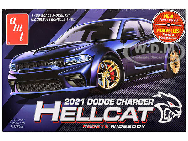 Skill 2 Model Kit 2021 Dodge Charger Hellcat Redeye Widebody 1/25 Scale Model by AMT