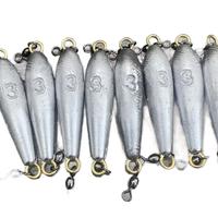 4 Pack of Lead Trolling Sinkers w/ Barrel Swivels Fishing Accessories
