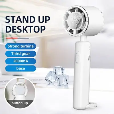 Multifunction Portable Handheld Turbo Fan, 3 Gear Wind Hand Fan with Air Turbo Tech Cooling Fan for Outdoor