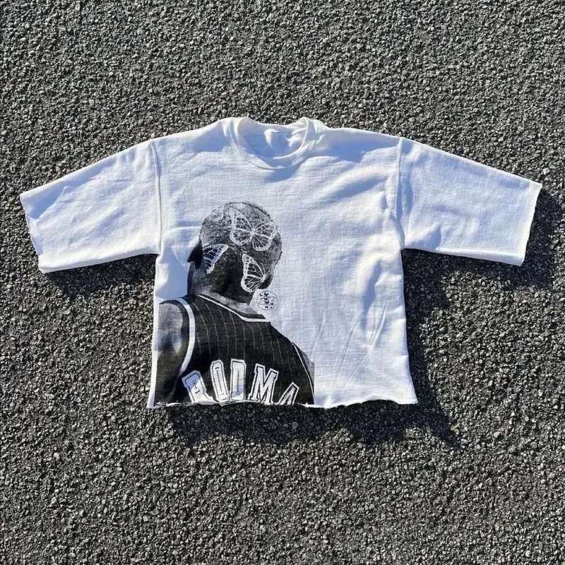 BLACKBUTTERFLY Rodman Cropped Vintage Shirt Crewneck Menswear
