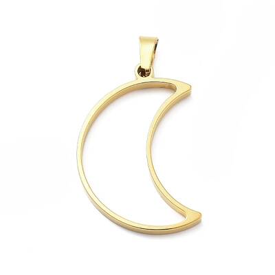304 Stainless Steel Open Back Bezel Pendants