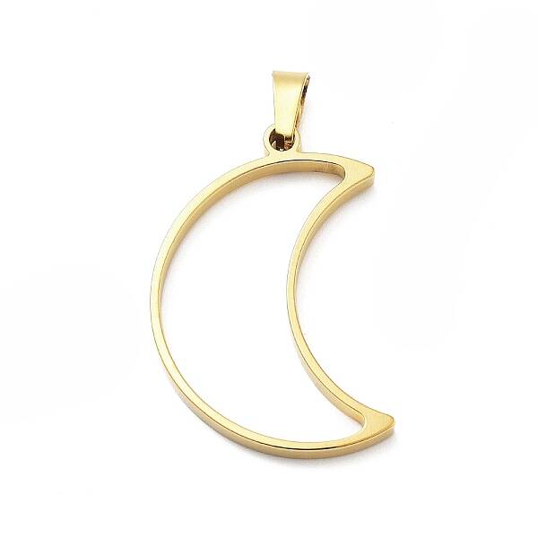 304 Stainless Steel Open Back Bezel Pendants