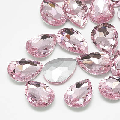 Pointed Back Glass Rhinestone Cabochons
