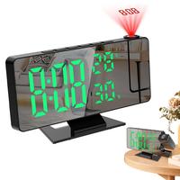 Projection Alarm Clock for Bedroom, Digital Clock with 180° Rotatable Projector, 7.8'' Large Display LED Alarm Clock with Te...