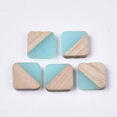 Resin & Walnut Wood Cabochons