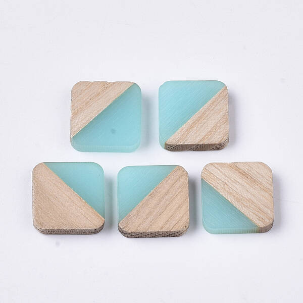 Resin & Walnut Wood Cabochons