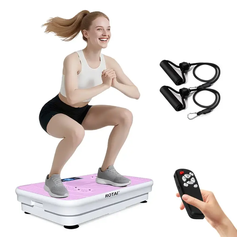 【Fallfreshness】ROTAI Vibration shake Plate, 300 lbs Weight Capacity, Full Body Workout Vibration Platform, Lymphatic Drai...