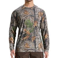 LOOGU Men's Camo Shirt Lightweight Turkey Hunting Shirt Camouflage Shirts for Men Long Sleeve Shirt