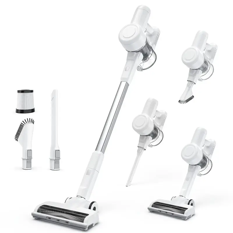 【Deal】Stick Cordless Vacuum Cleaner Electric Rechargeable Vac Handheld with LED, Up to 45 Minutes, Powerful Suction