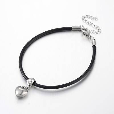 Heart 304 Stainless Steel Charm Bracelets