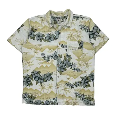Cherokee Hawaiian Shirt - XL Multicoloured Cotton Blend