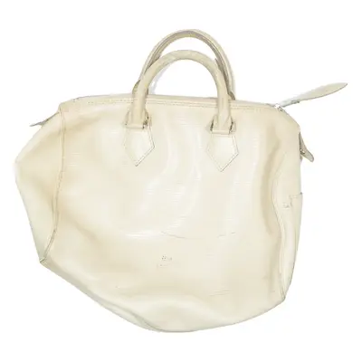 Womens Handbag Beige Leather 90s