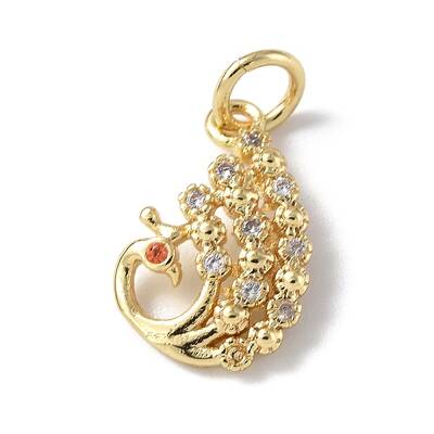 Brass Micro Pave Cubic Zirconia Charms