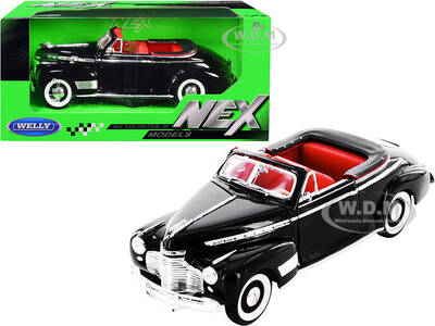 1941 Chevrolet Special Deluxe Convertible Black with Red Interior \