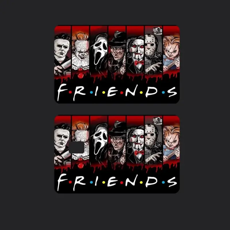 Horror Friends credit card sticker