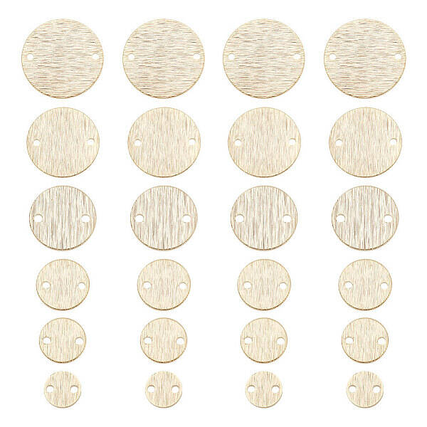 60Pcs 6 Styles Brass Connector Charms