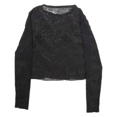 Womens Top Black Long Sleeve XXS