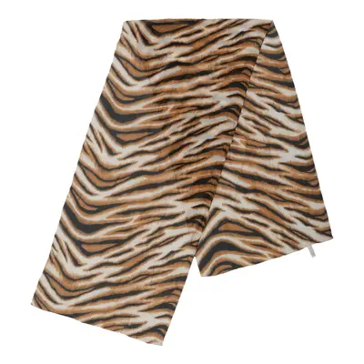 Unbranded Animal Print Scarf - No Size Beige Polyester