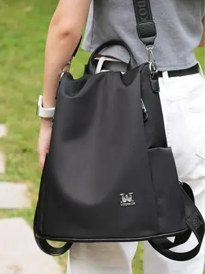 Summer Large Capacity Summer Backpack, Preppy Adjustable Straps School Bag, 2024 Summer Lightweight Oxford Zipper Backpack, C...