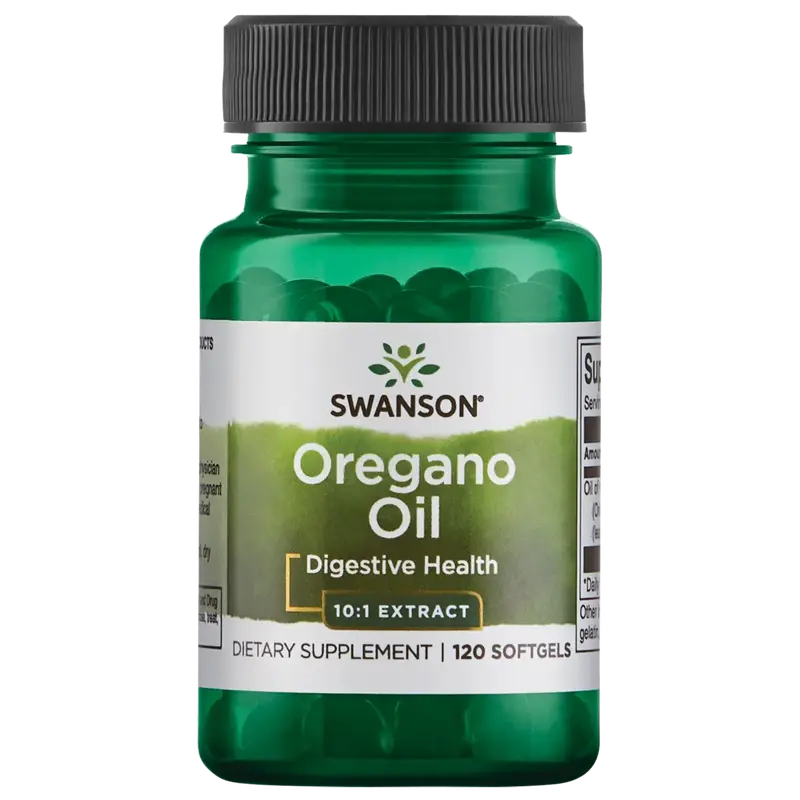 Swanson Oregano Oil 10:1 Extract 150 mg 120 Softgels for Digestive Health & Muscle Recovery US Healthcare Supplement