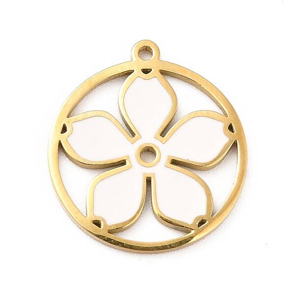 Ion Plating(IP) 304 Stainless Steel Enamel Pendants