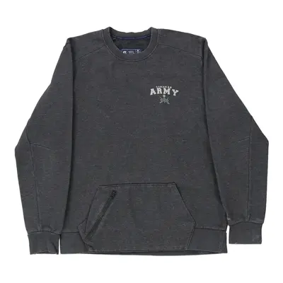 Canadian Army Russell Athletic Sweatshirt - Medium Grey Cotton Blend