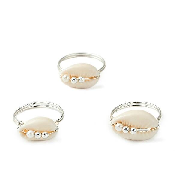 Natural Cowrie Shell Finger Rings