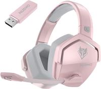 NUBWO G06 Wireless Gaming Headset Bluetooth 100Hrs Battery, 50mm Stereo Sound & Noise-Canceling Mic - Multi-Platform for PS5/...