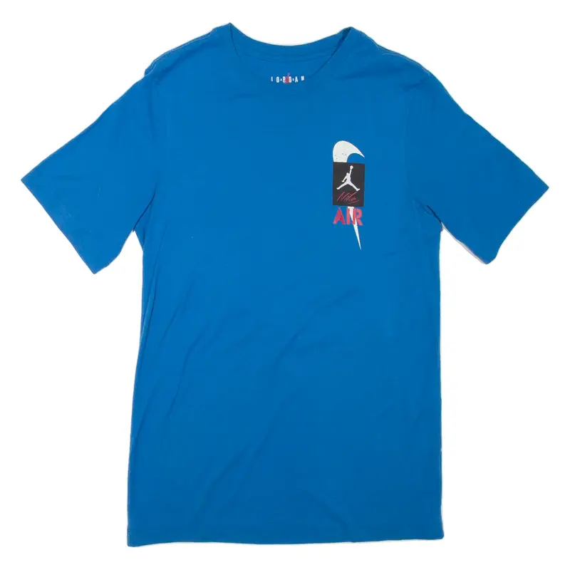 AIR JORDAN Mens T-Shirt Blue S