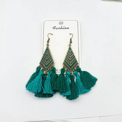 Tassel Earrings Ethnic Style Fringe Ear Drops Women's Ear Hooks