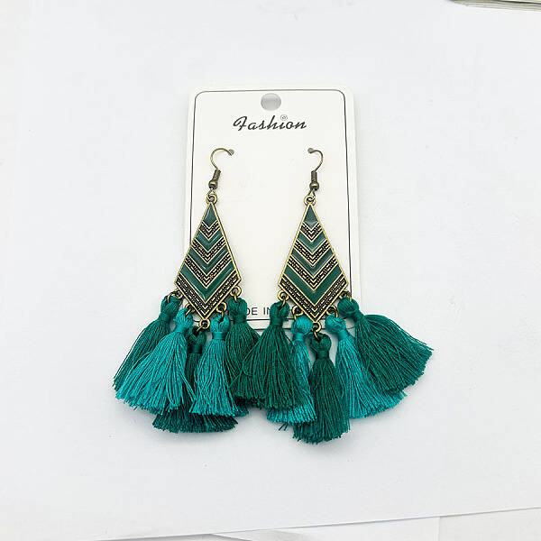 Tassel Earrings Ethnic Style Fringe Ear Drops Women's Ear Hooks
