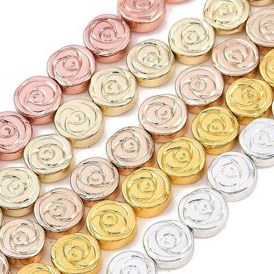 Electroplated Synthetic Non-magnetic Hematite Beads Strands