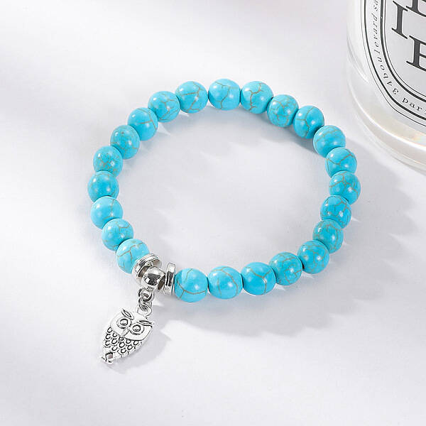 Beaded Bracelet Women's Set Popular Bohemian Ethnic Style Turquoise Bracelet