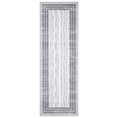 Garvee Hallway Runner Rug 2x6 - Non-Slip, Waterproof - Faux Wool, Low Pile, Stain Resistant - Gray - Indoor Entryway, Kitchen...