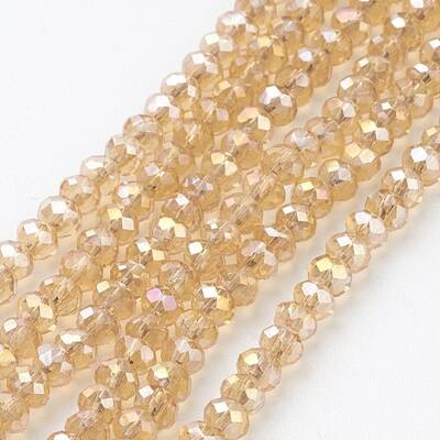 Electroplate Glass Beads Strands