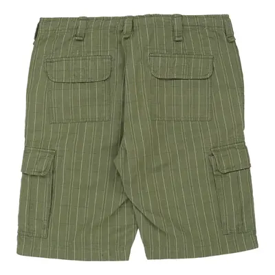 Kappa Striped Cargo Shorts - 34W 11L Green Cotton