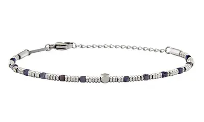 Breil Bracciale Con Perline E Zaffiro Priam Tj3648