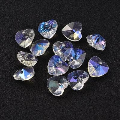 Romantic Valentines Ideas Glass Charms