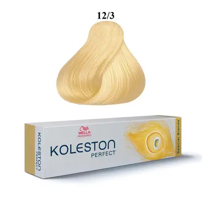 Wella Professionals Koleston Perfect Tinta permanente per capelli 12/3 Biondo oro speciale 60 ml