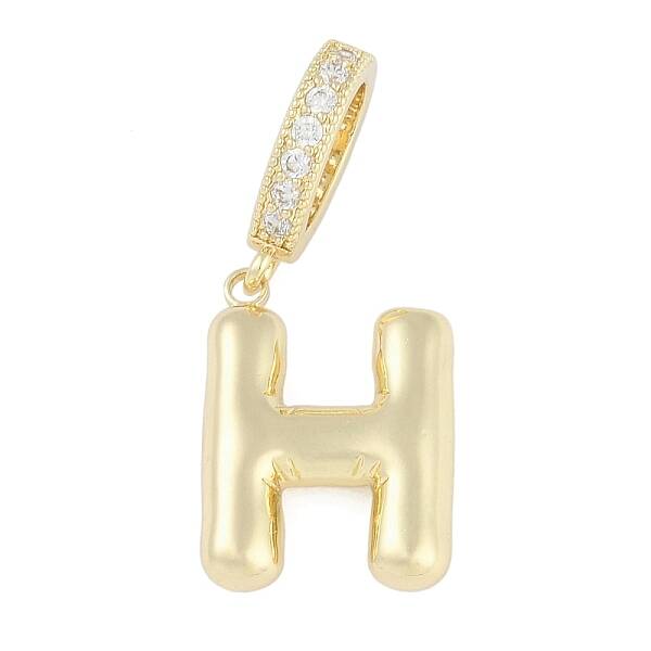 Brass Micro Pave Clear Cubic Zirconia Pendants
