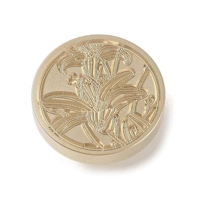Golden Tone Wax Seal Brass Stamp Head