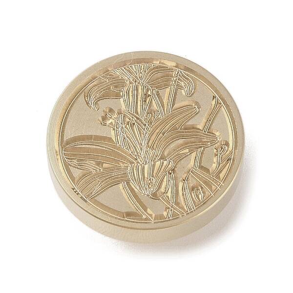 Golden Tone Wax Seal Brass Stamp Head