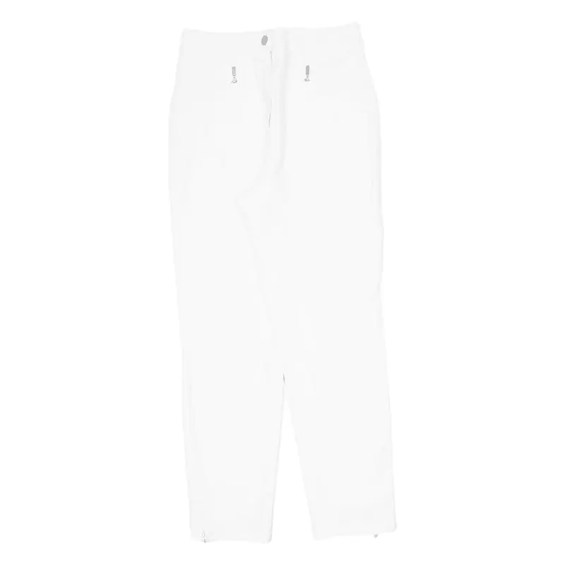 ZAFFIRI Trousers White Regular Tapered Womens W28 L27