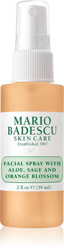 Mario Badescu Facial spray with aloe, sage and orange blossoms energizing moisturizing 59 ml