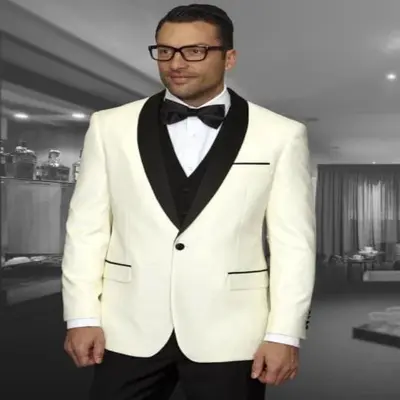 1 Button Off-White Dinner Jacket