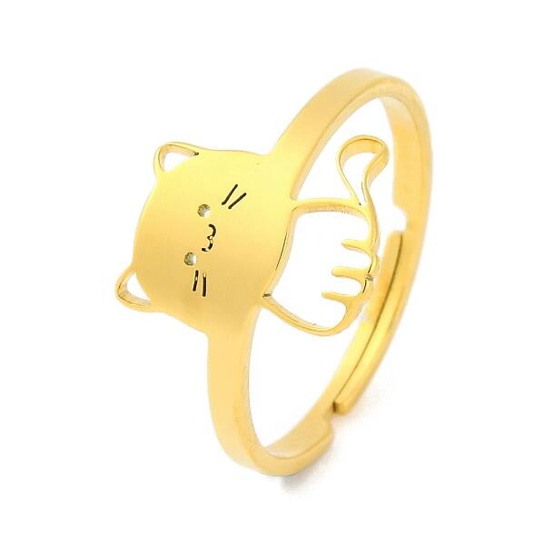 201 Stainless Steel Adjustable Ring for Women