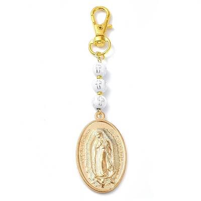 Alloy Oval with Virgin Mary Pendant Decorations